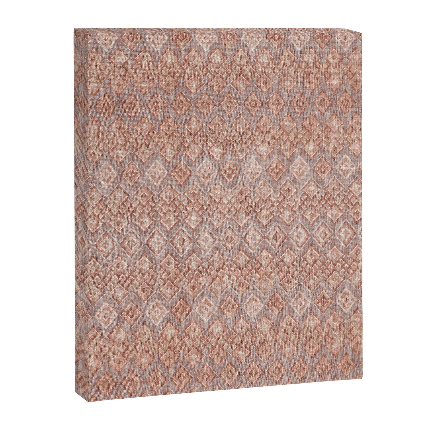 Abstract boho geometric tribal - terracotta Canvas Print Gallery Image 3