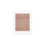 Abstract boho geometric tribal - terracotta Art Print Gallery Image 1