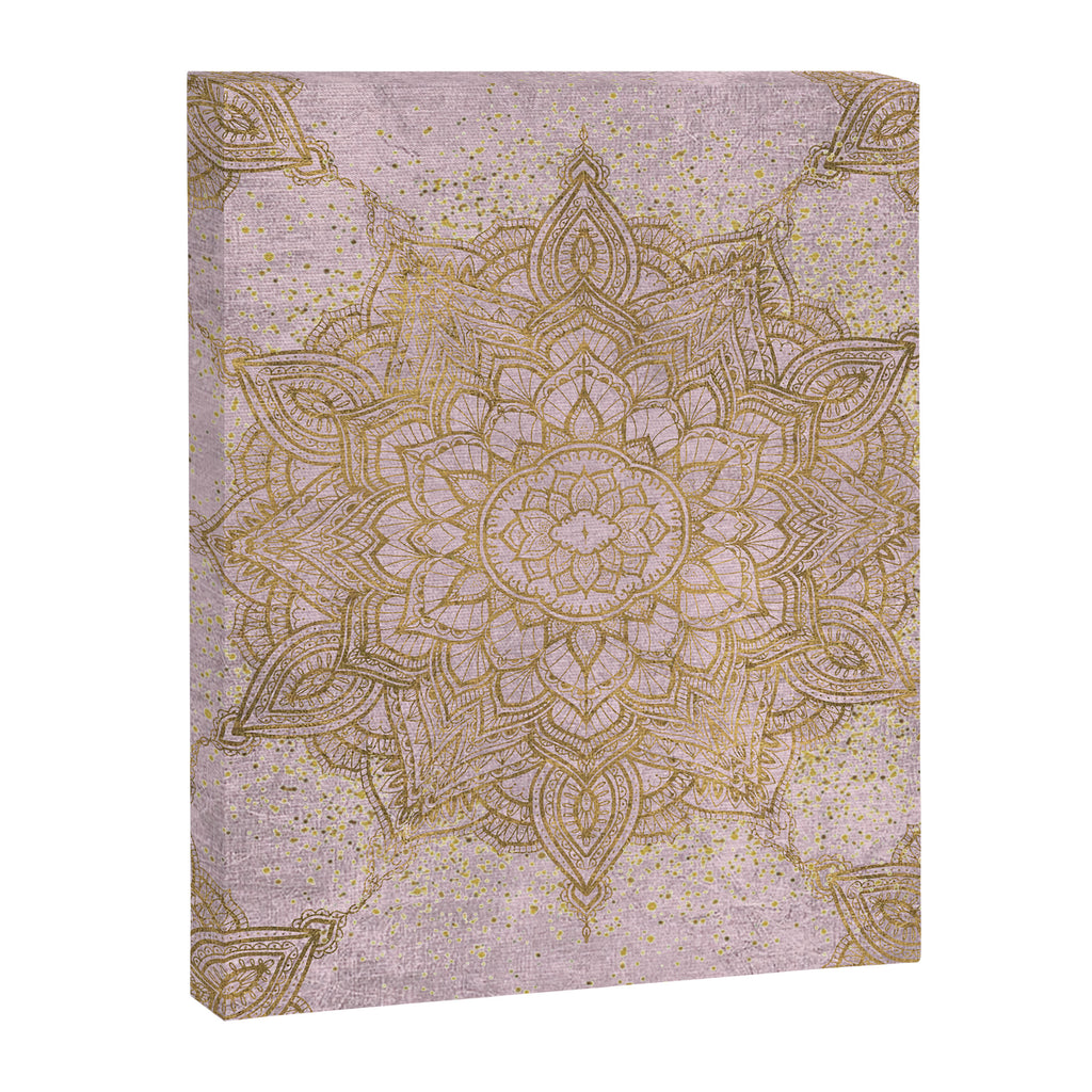 Boho sparkling mandala - rose gold Canvas Print Gallery Image 8