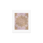 Boho sparkling mandala - rose gold Art Print Gallery Image 1