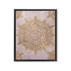 Boho sparkling mandala - rose gold Framed Canvas Print Gallery Image 8