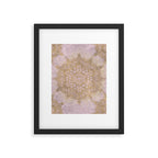 Boho sparkling mandala - rose gold Framed Art Print Gallery Image 6