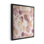 Modern boho pink tropical watercolour palms Framed Canvas Print Gallery Image 2