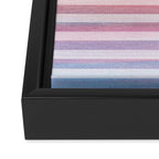 Colorful Soft Stripes Pattern Framed Canvas Print Gallery Image 3