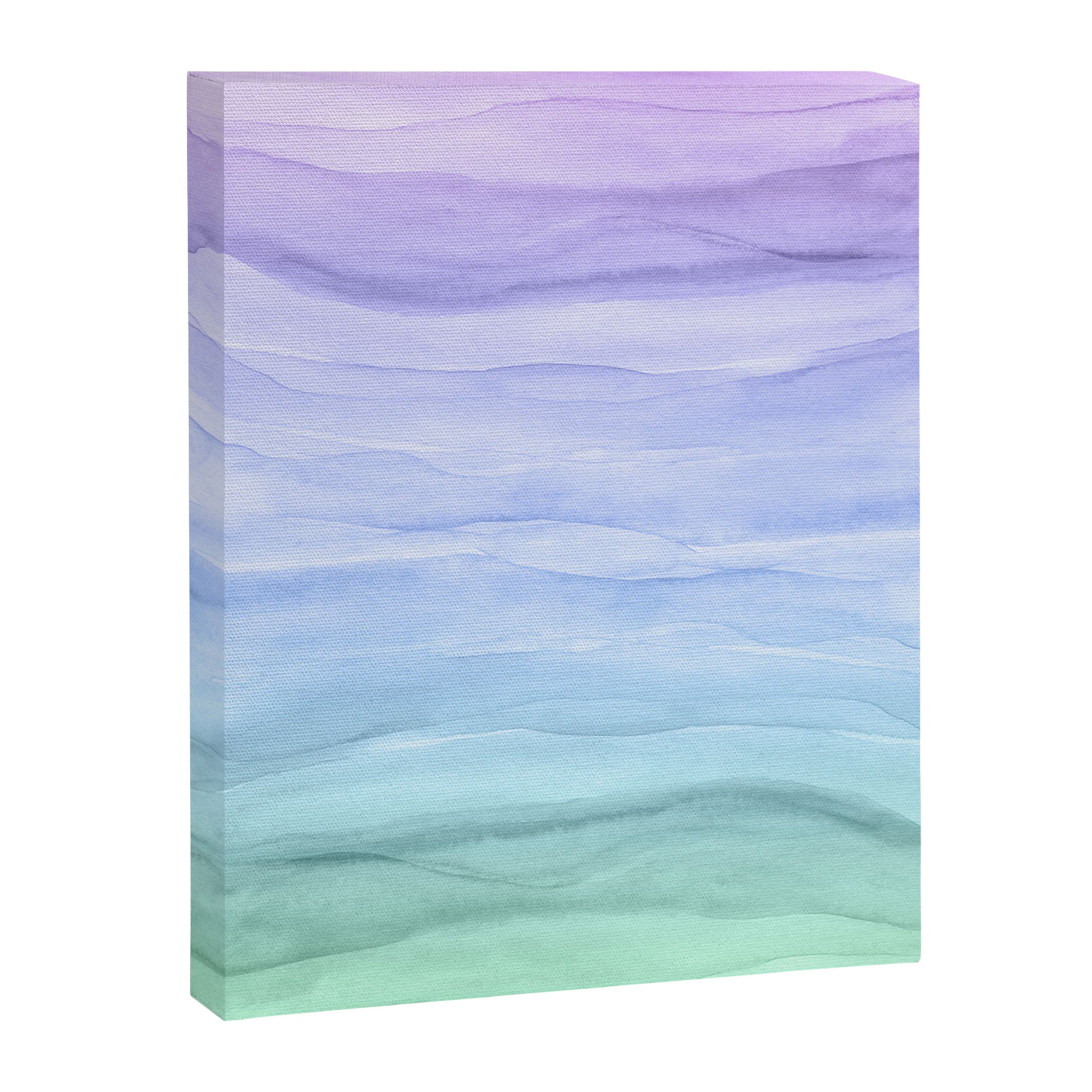 Layers Blue Ombre - Watercolor Abstract Canvas Print Gallery Image 6