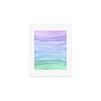 Layers Blue Ombre - Watercolor Abstract Art Print Gallery Image 1