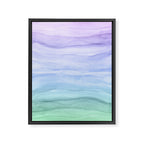 Layers Blue Ombre - Watercolor Abstract Framed Canvas Print Gallery Image 6