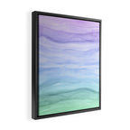 Layers Blue Ombre - Watercolor Abstract Framed Canvas Print Gallery Image 2