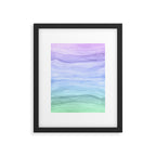 Layers Blue Ombre - Watercolor Abstract Framed Art Print Gallery Image 5