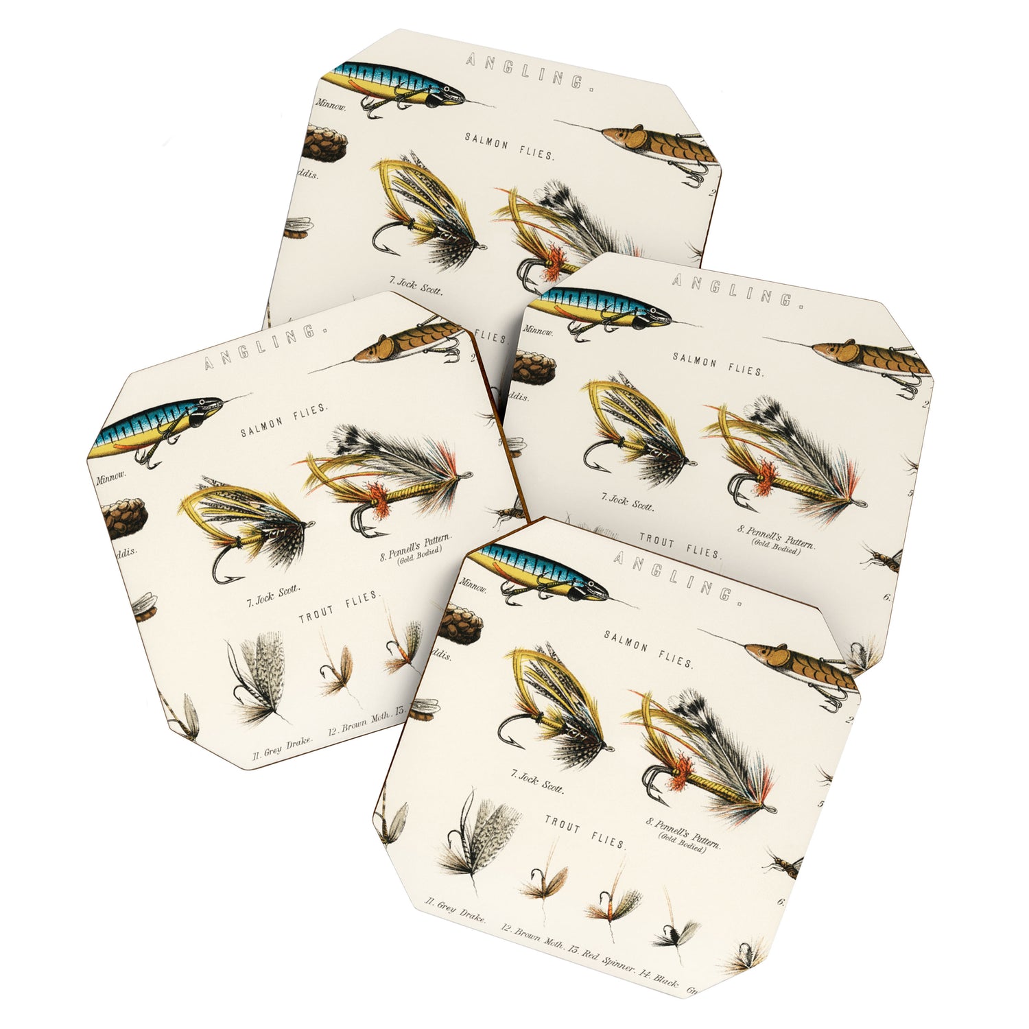 Angling Chart Coaster Gallery Image 1