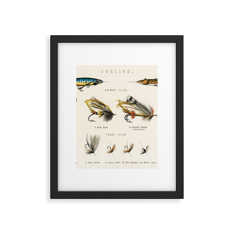 Angling Chart Framed Art Print Gallery Image 5