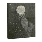 Antique Moon Woman Canvas Print Gallery Image 6