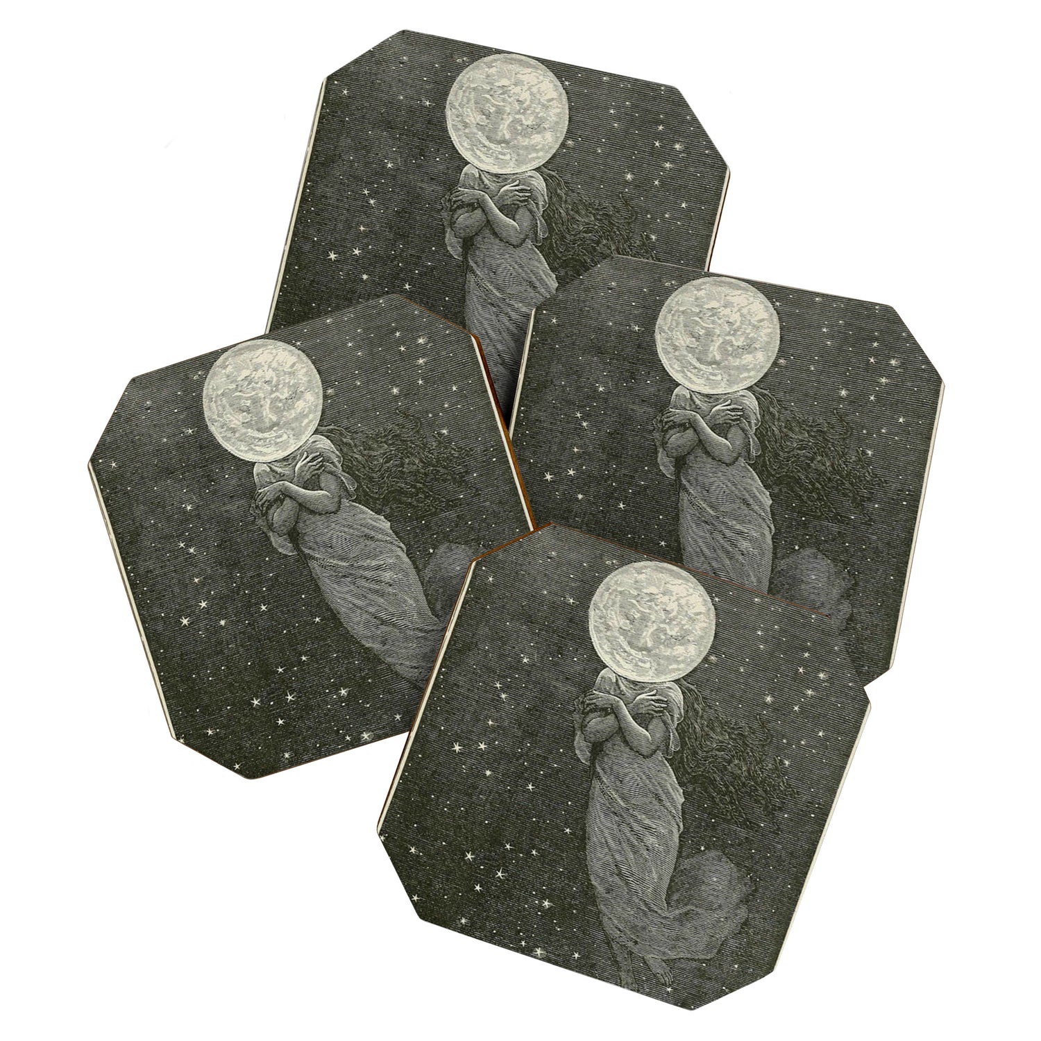 Antique Moon Woman Coaster Gallery Image 1