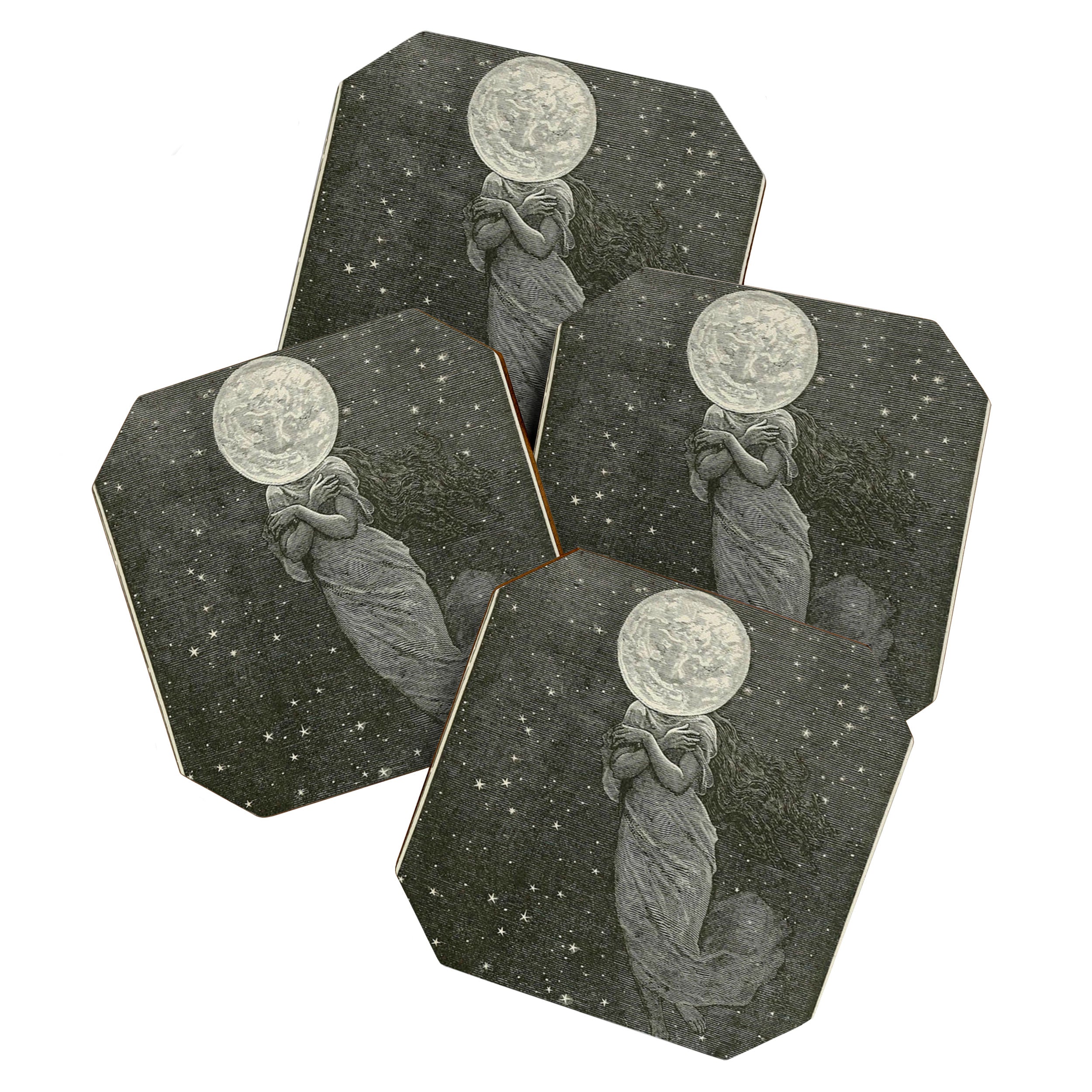 Antique Moon Woman Coaster Gallery Image 1