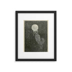 Antique Moon Woman Framed Art Print Gallery Image 5