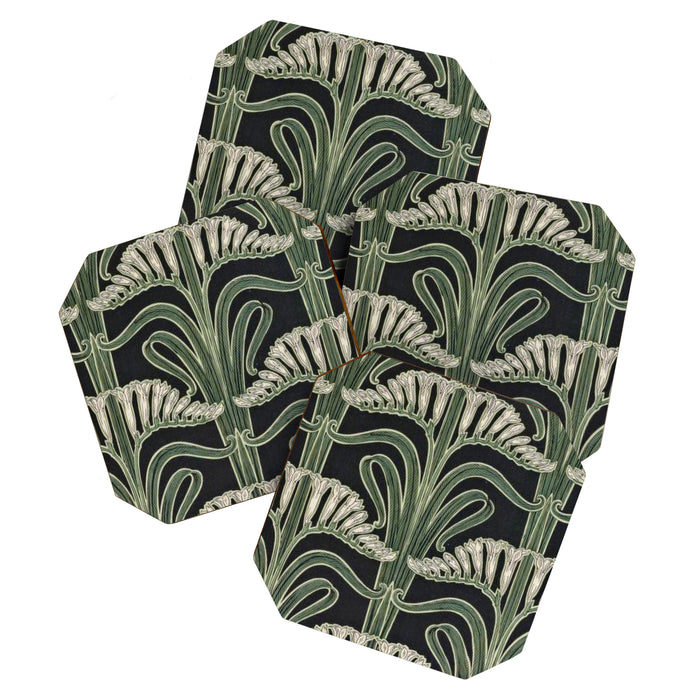 Art Nouveau Botanical Coaster Gallery Image 1