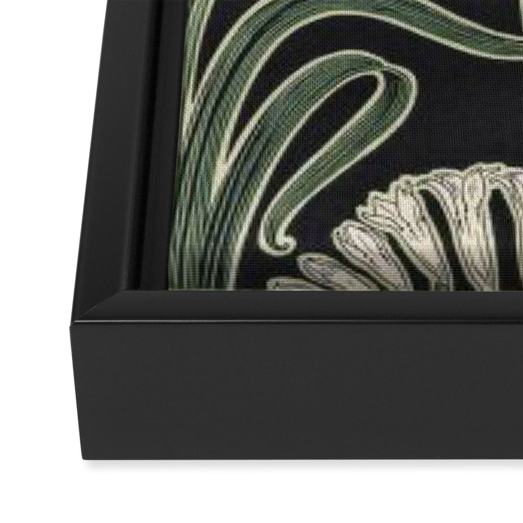 Art Nouveau Botanical Framed Canvas Print Gallery Image 3