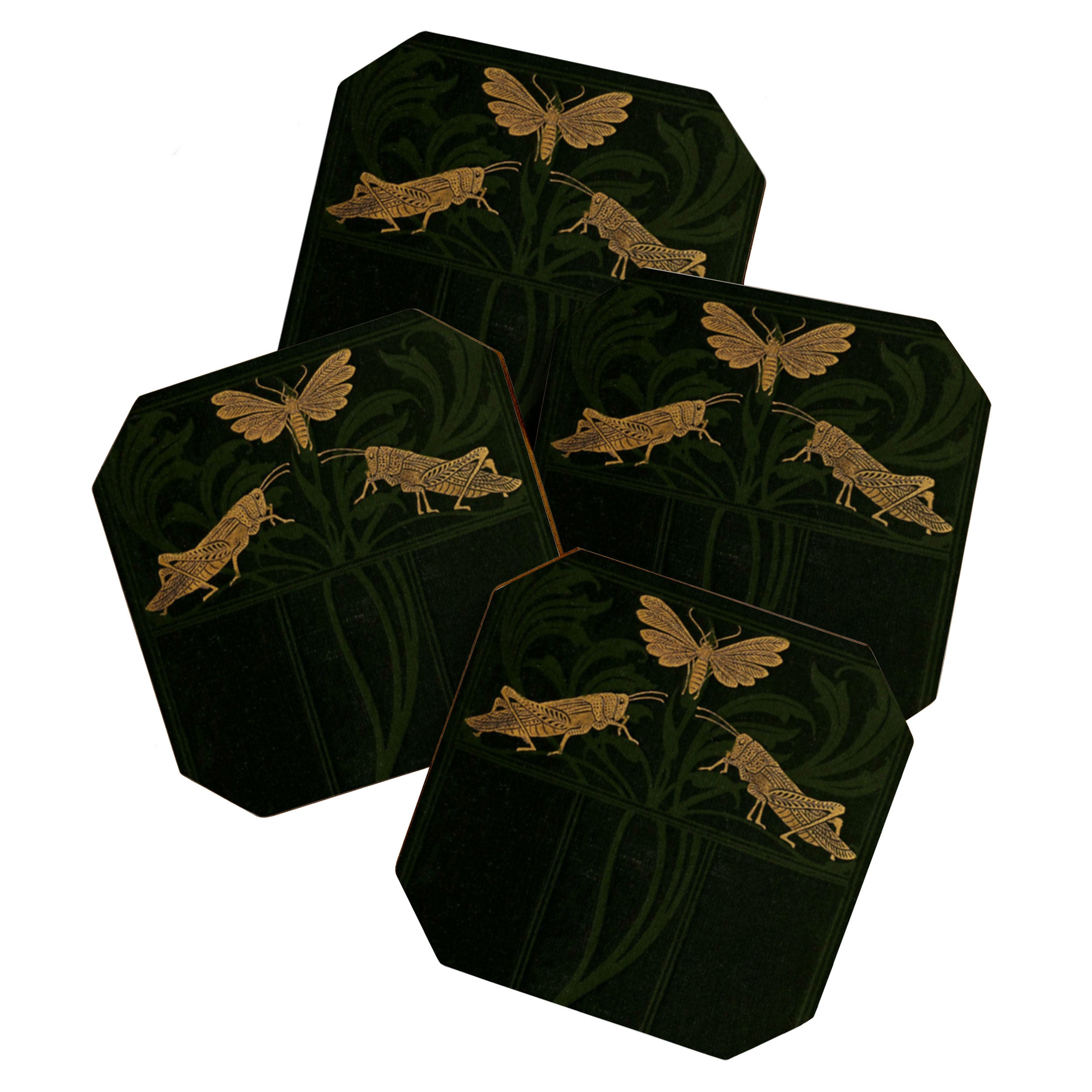 Art Nouveau Insects Coaster Gallery Image 1