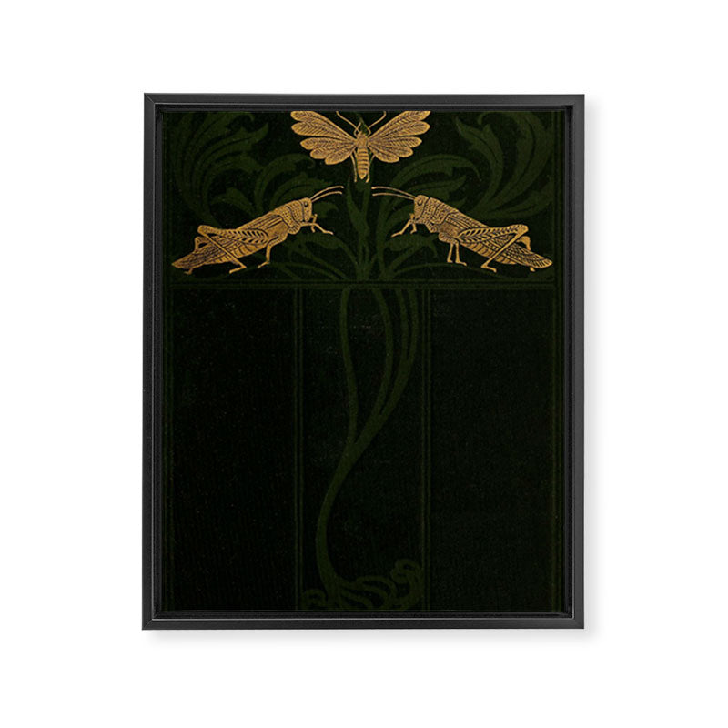 Art Nouveau Insects Framed Canvas Print Gallery Image 6