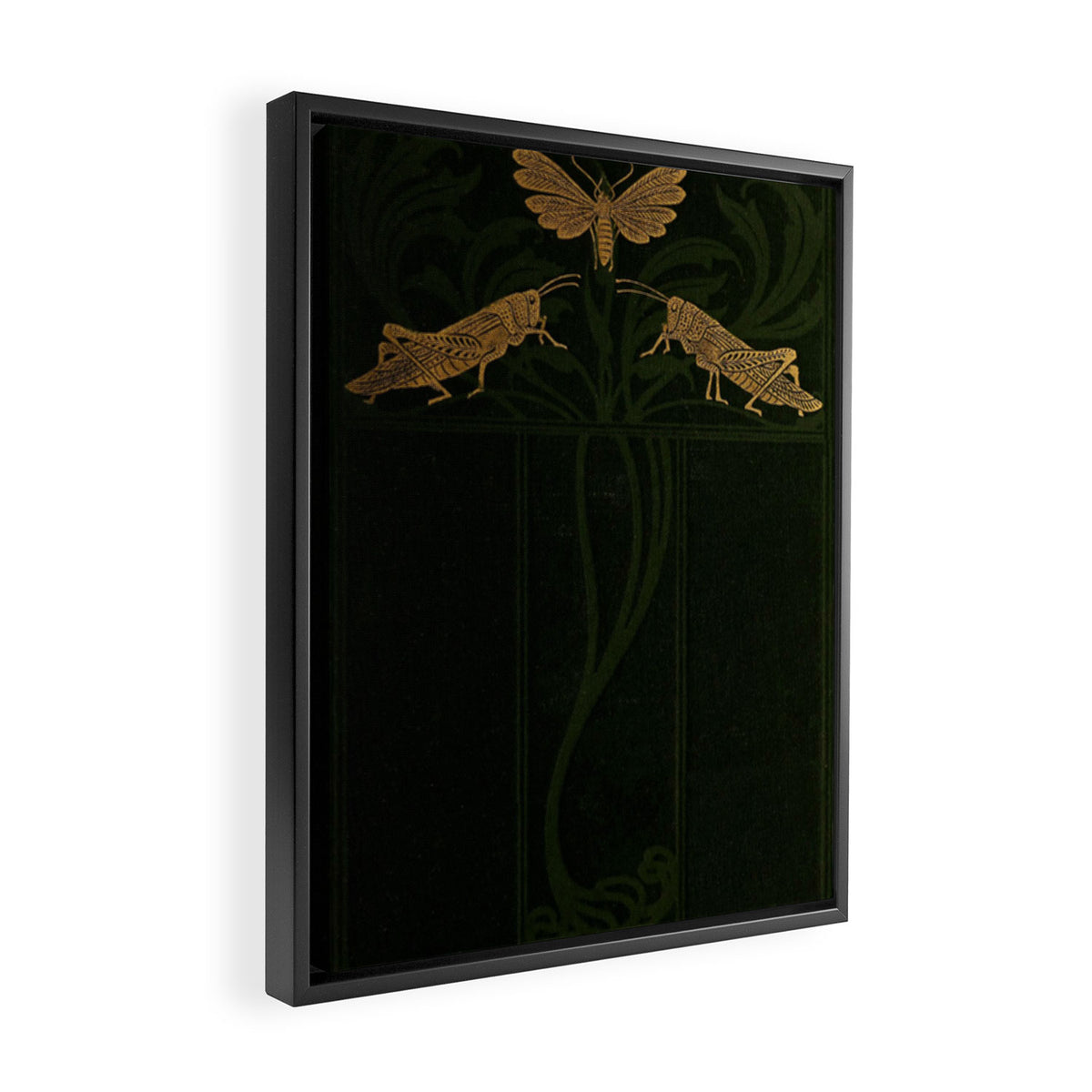 Art Nouveau Insects Framed Canvas Print Gallery Image 2