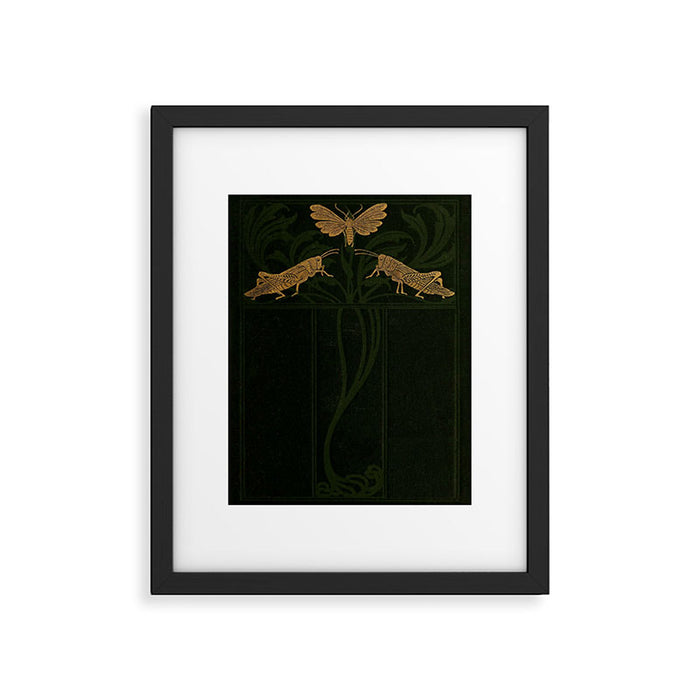 Art Nouveau Insects Framed Art Print Gallery Image 1