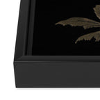 Black And Gold Poppies Framed Canvas Print Gallery Image 3