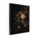 Botanical Rose And Snail Framed Canvas Print Gallery Image 2