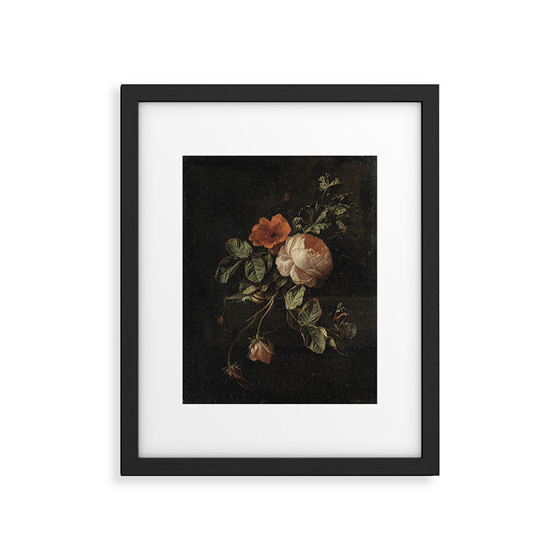 Botanical Rose And Snail Framed Art Print Gallery Image 5