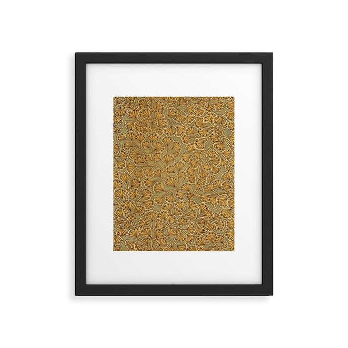 Copper Ginko Framed Art Print Gallery Image 1