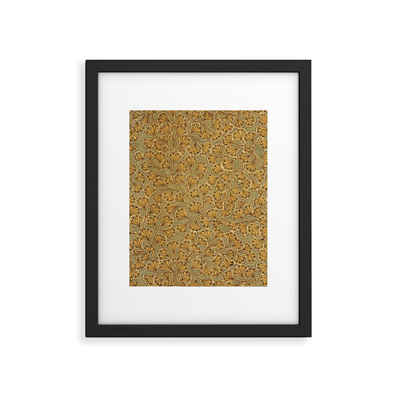 Copper Ginko Framed Art Print Gallery Image 6