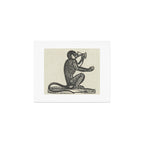Drinking Monkey Art Print Gallery Image 1