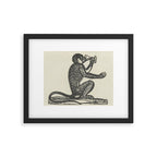 Drinking Monkey Framed Art Print Gallery Image 6