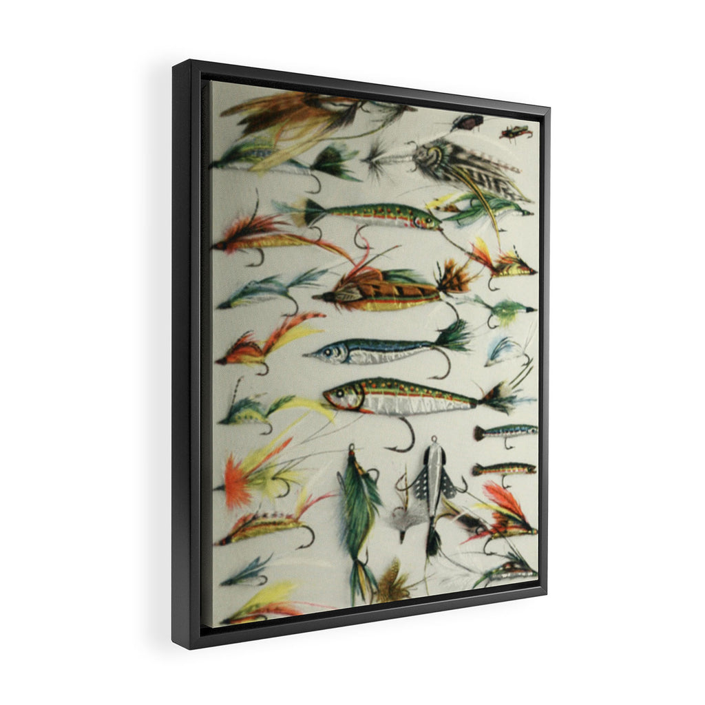 Fishing Lures Framed Canvas Print Gallery Image 2