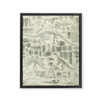 Fossil Chart Framed Canvas Print Gallery Image 6