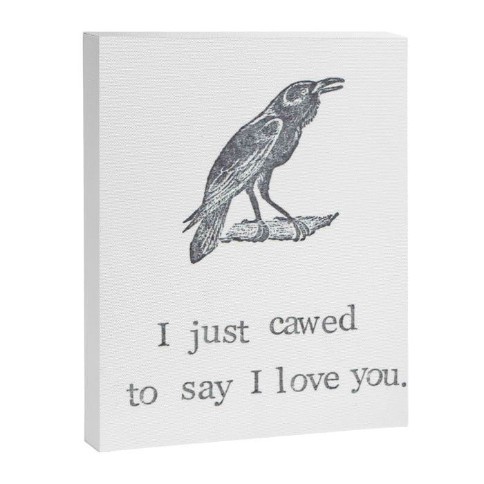 I Just Cawed To Say I Love You Canvas Print Gallery Image 1