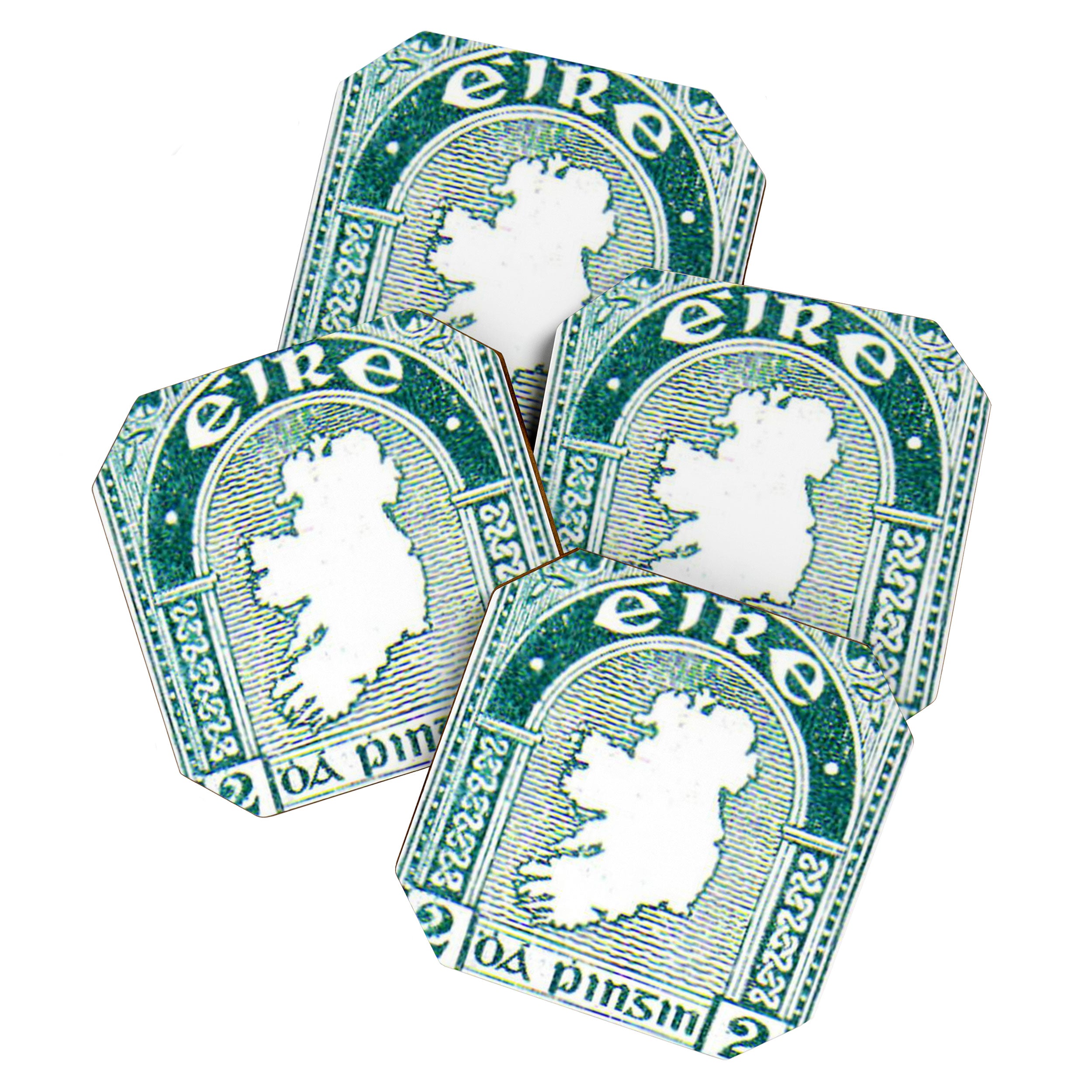 Ireland Postage Stamp Coaster Gallery Image 1