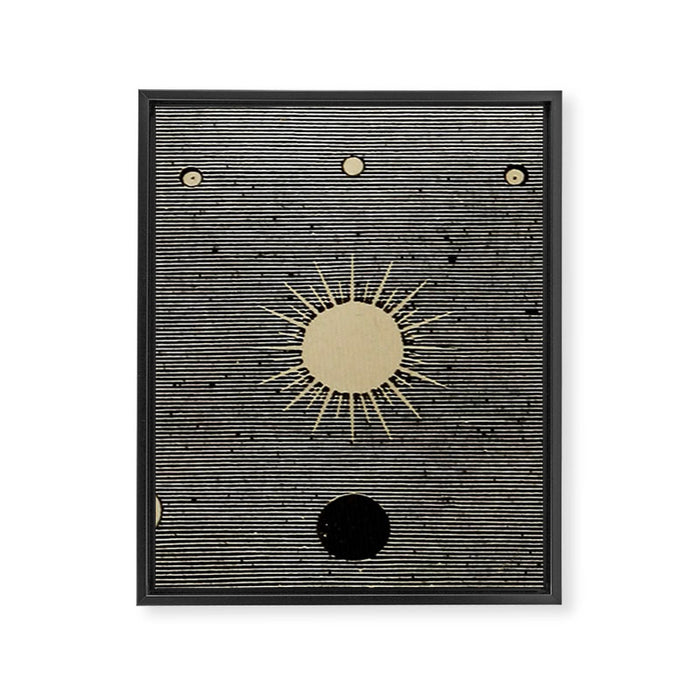 Moon Phases Framed Canvas Print Gallery Image 1