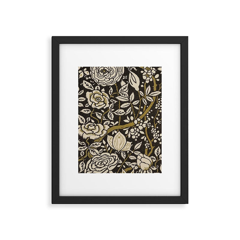 Nouveau Birds And Flowers Framed Art Print Gallery Image 5