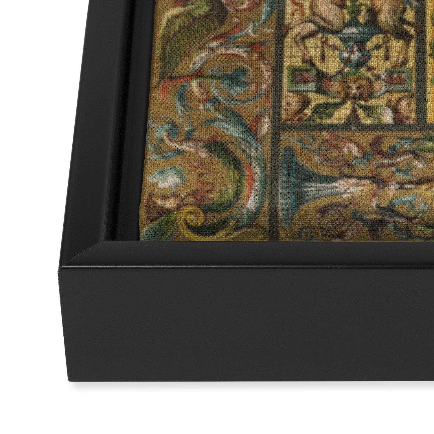 Renaissance Ornament Framed Canvas Print Gallery Image 3