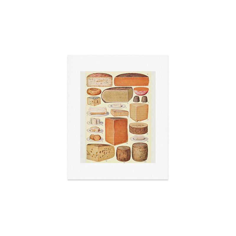 Vintage Cheese Art Print Gallery Image 1