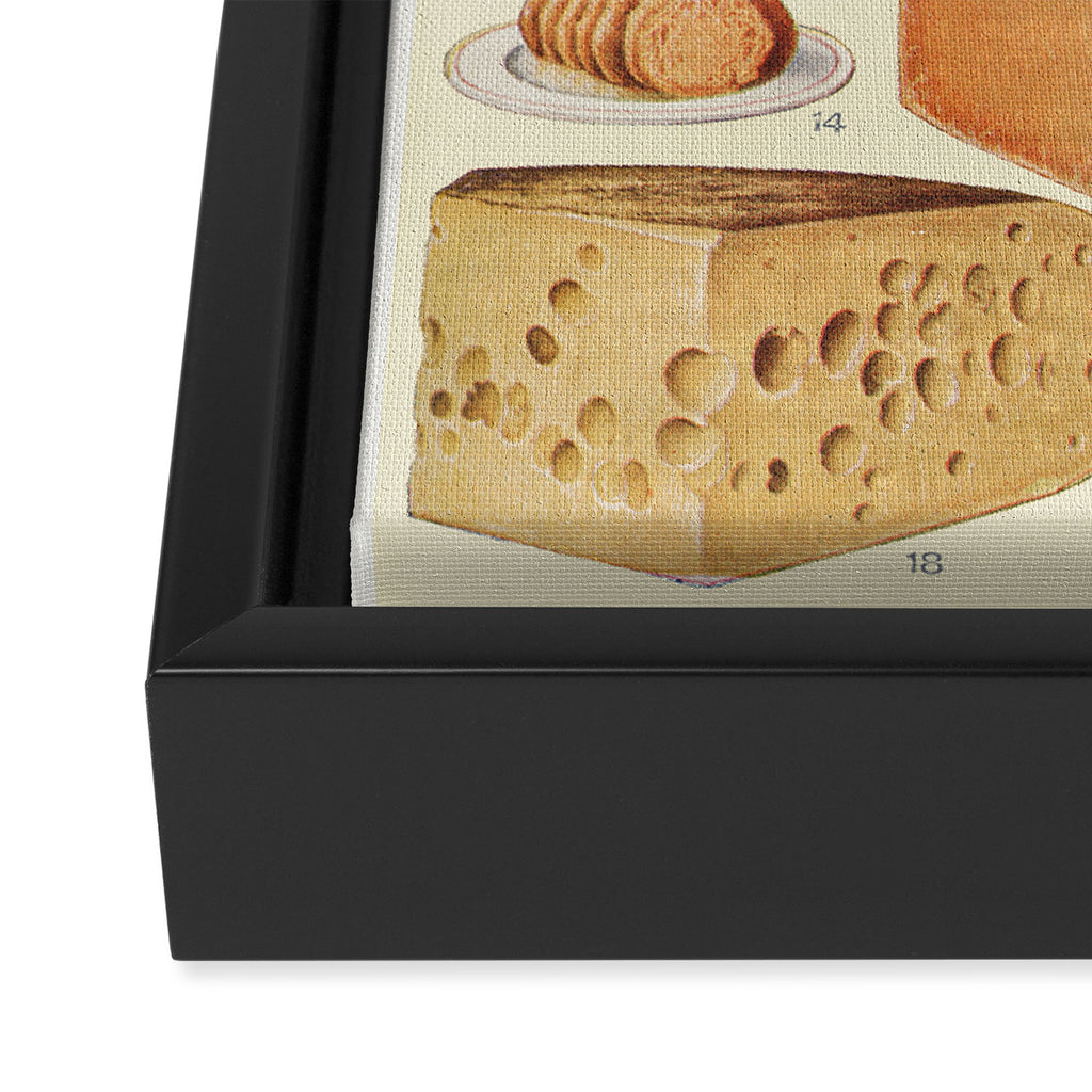 Vintage Cheese Framed Canvas Print Gallery Image 3
