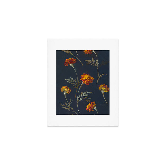 Vintage Marigolds Art Print Gallery Image 1