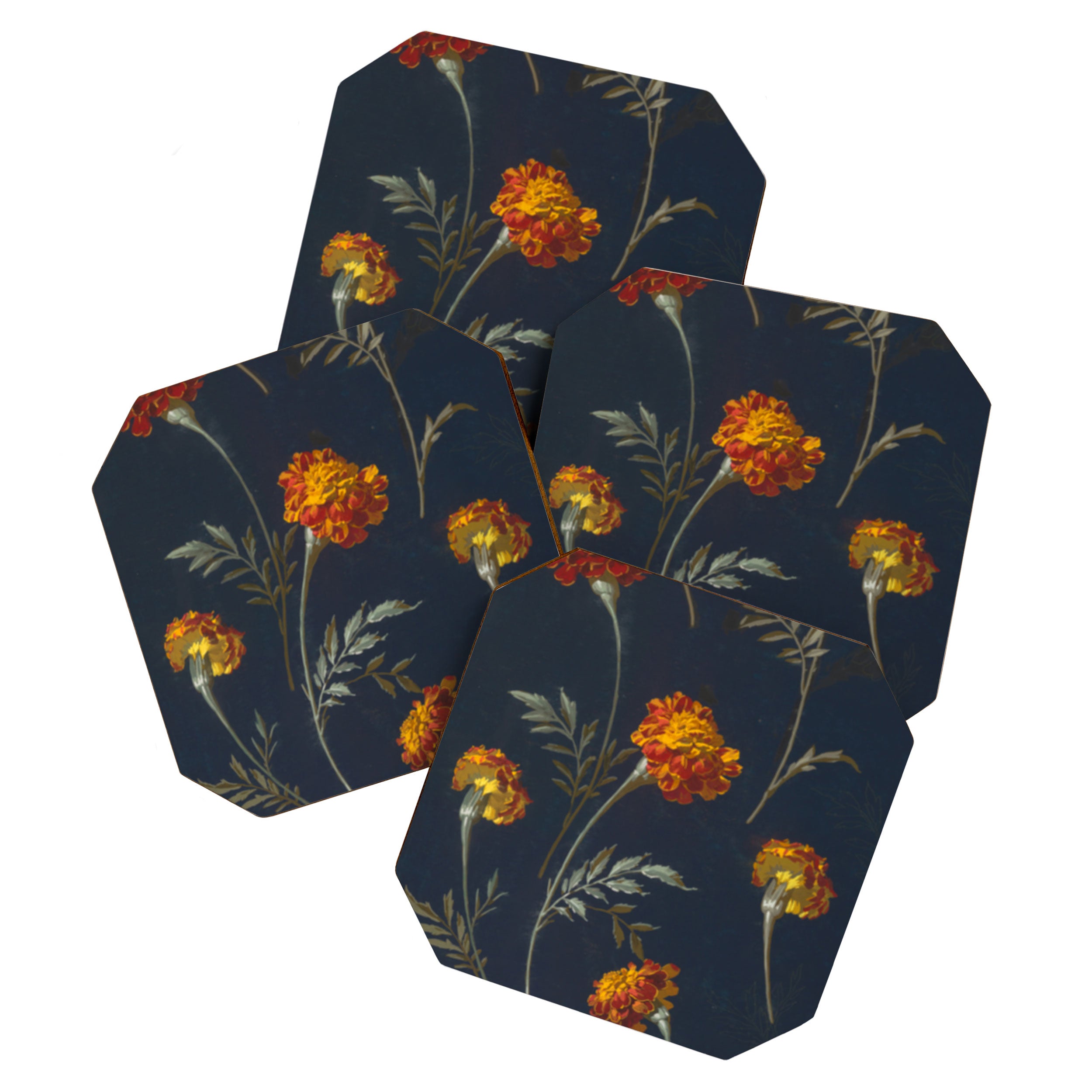Vintage Marigolds Coaster Gallery Image 1