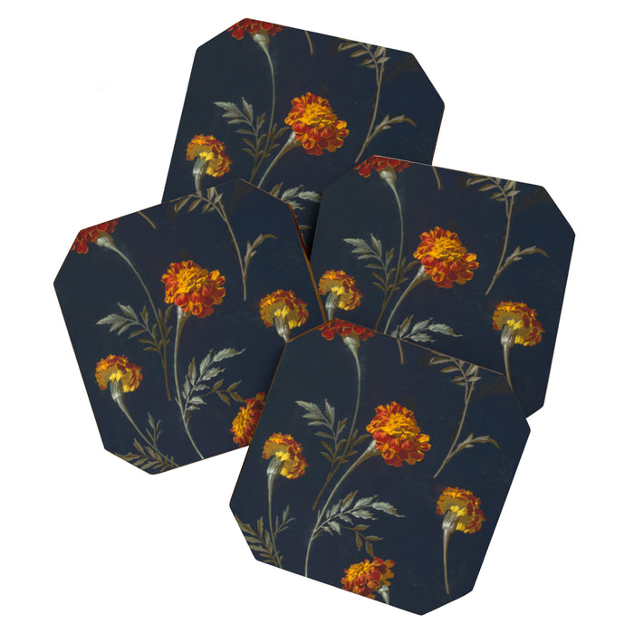 Vintage Marigolds Coaster Gallery Image 1
