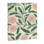 Bold Pink Botanical Blooms on Light Pattern Canvas Print Gallery Image 8
