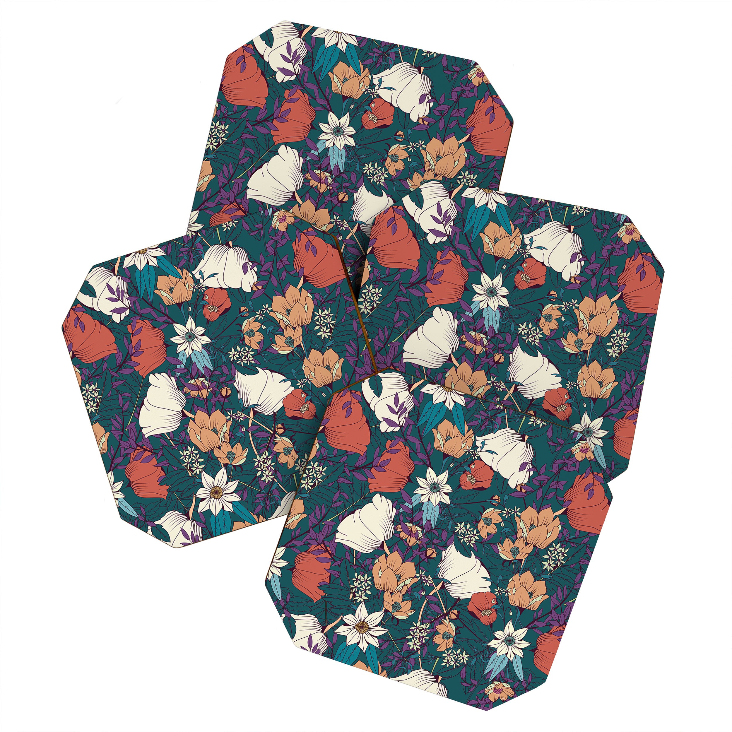 Botanical pattern 008 Coaster Gallery Image 1