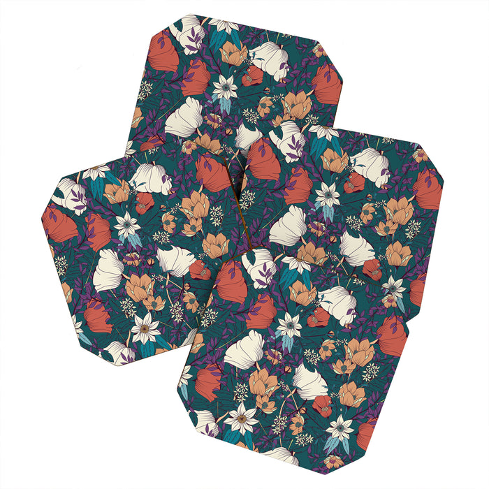 Botanical pattern 008 Coaster Gallery Image 1