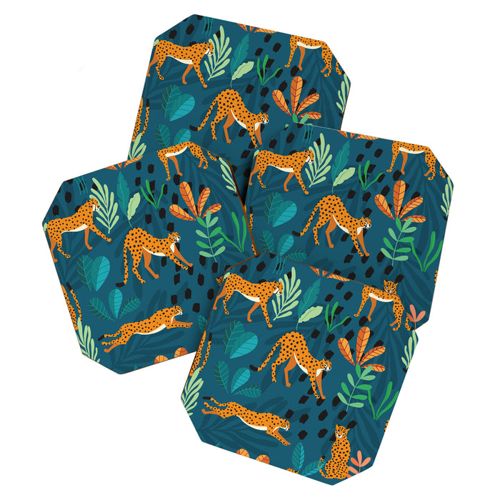 Cheetah pattern 001 Coaster Gallery Image 1