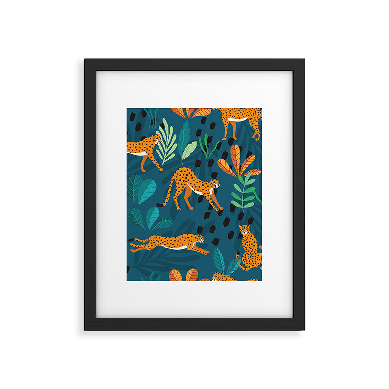 Cheetah pattern 001 Framed Art Print Gallery Image 6