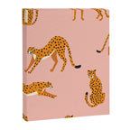 Cheetahs pattern on pink Canvas Print Gallery Image 8
